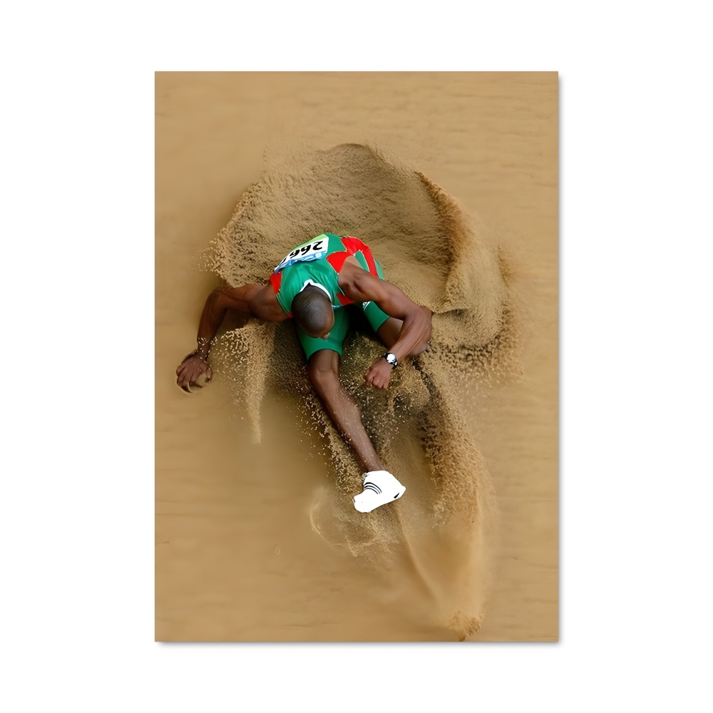 Poster Saut de Plage – affiche Athlétisme